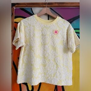Converse Yellow Floral Kids T-Shirt